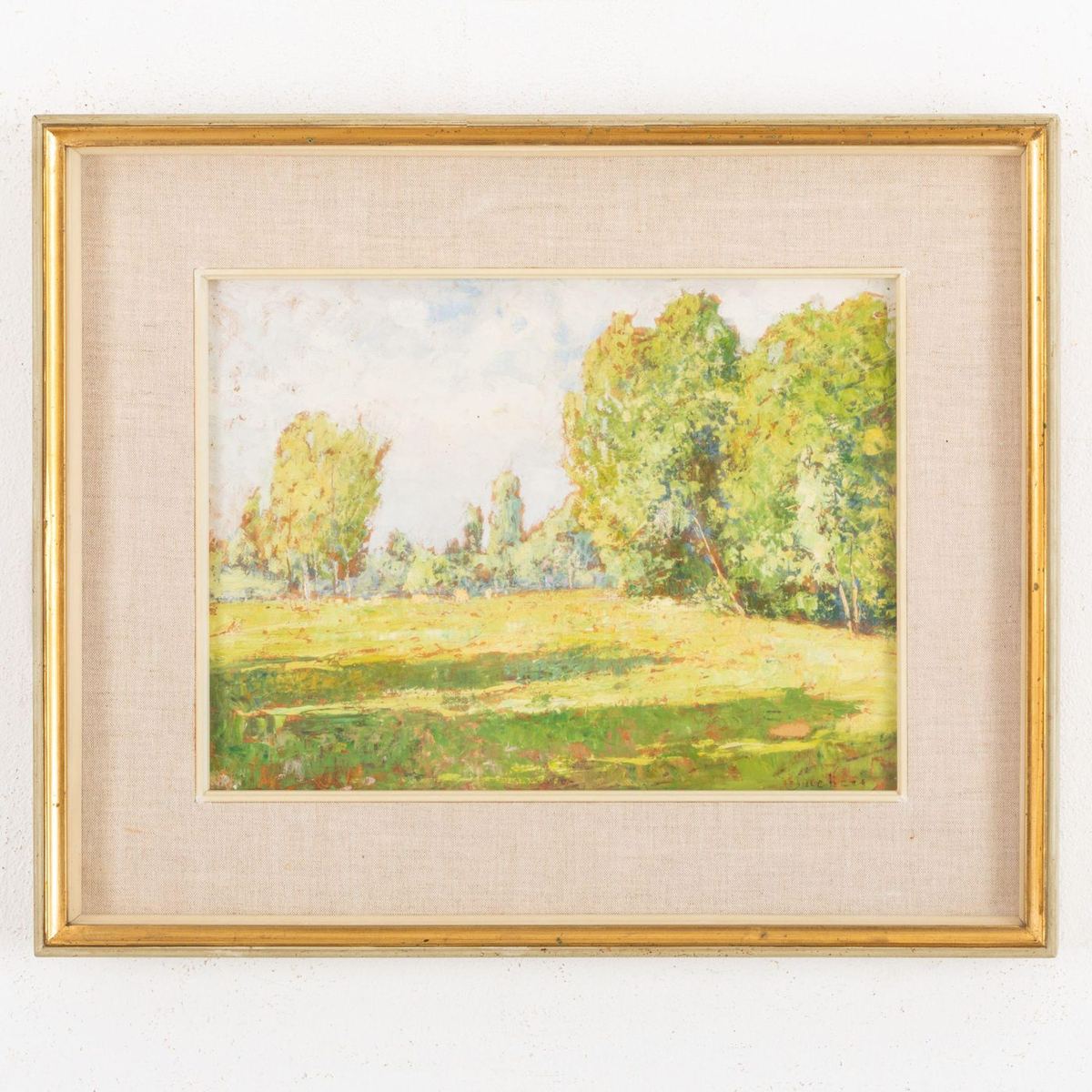 Giuseppe Sacheri, Sole pallido, olio su cartone
