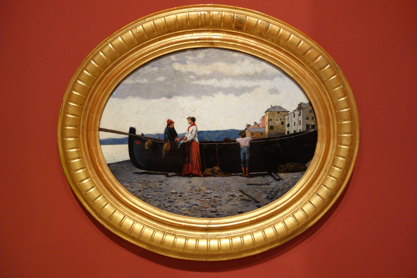 Antonio Varni, Dopo la pesca, 1884, olio su tela