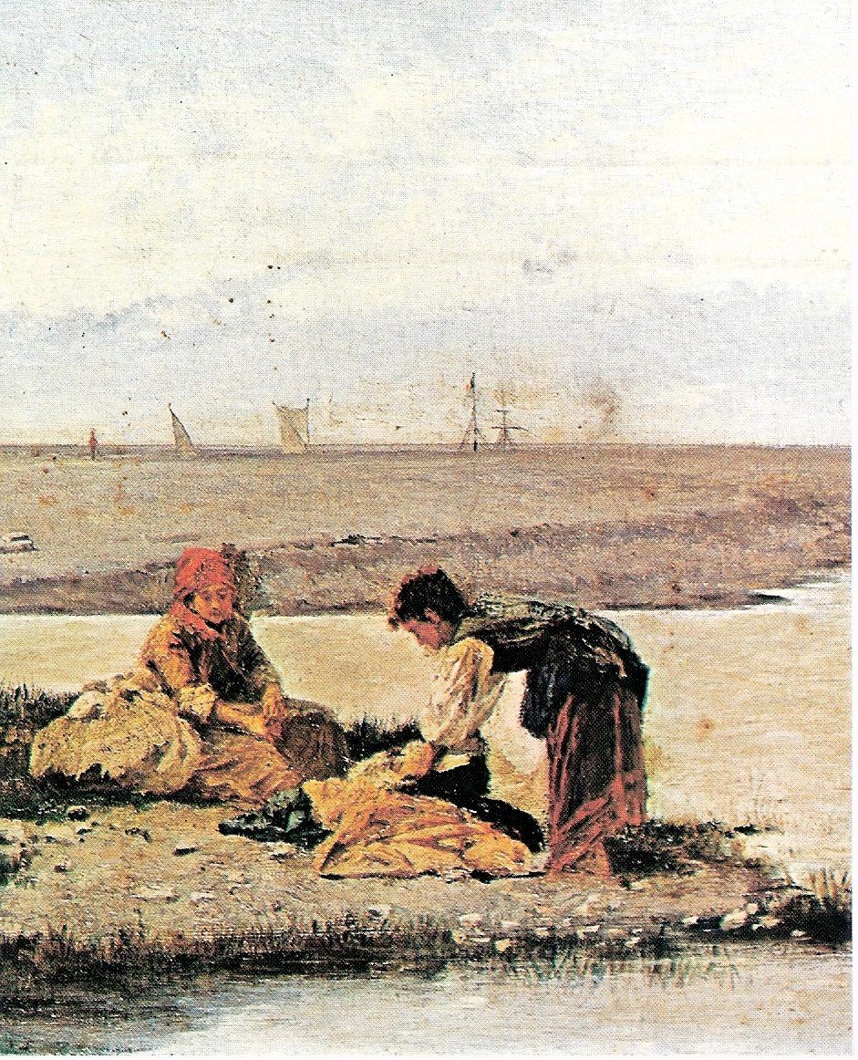 Dipinto di Antonio Varni, veduta di Genova